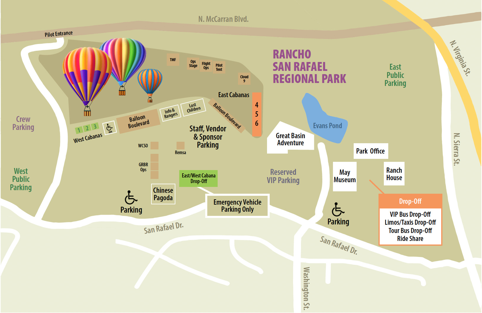 San Rafael Reno Parking and Transportation – The Great Reno Balloon Race